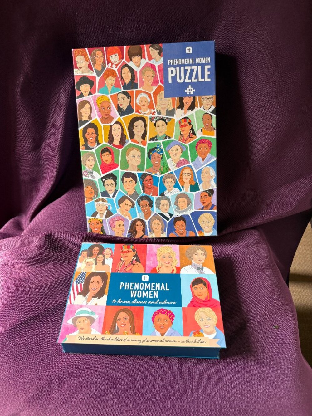 Talking Tables Phenomenal Women Puzzle 1000 Pc + 60 Discussion Cards Bundle